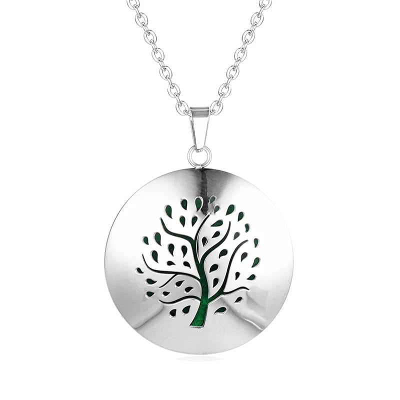 New Simple Aromatherapy Essential Oil Diffuser Locket Necklace for Women