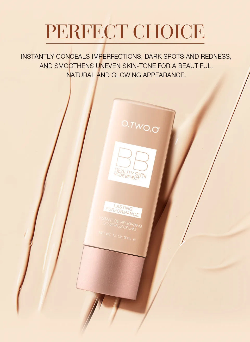 O.TWO.O Makeup Base BB Cream Natural Whitening Liquid Foundation