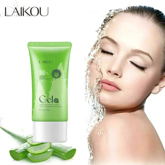 LAIKOU Aloe Vera Gel Face Cream Deep hydration Leave-On Sleeping Mask Natural Plants Transparent Aloe Gel Nourishing Tender Skin Calm and Class