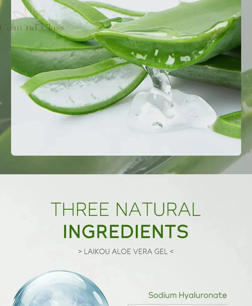 LAIKOU Aloe Vera Gel Face Cream Deep hydration Leave-On Sleeping Mask Natural Plants Transparent Aloe Gel Nourishing Tender Skin Calm and Class