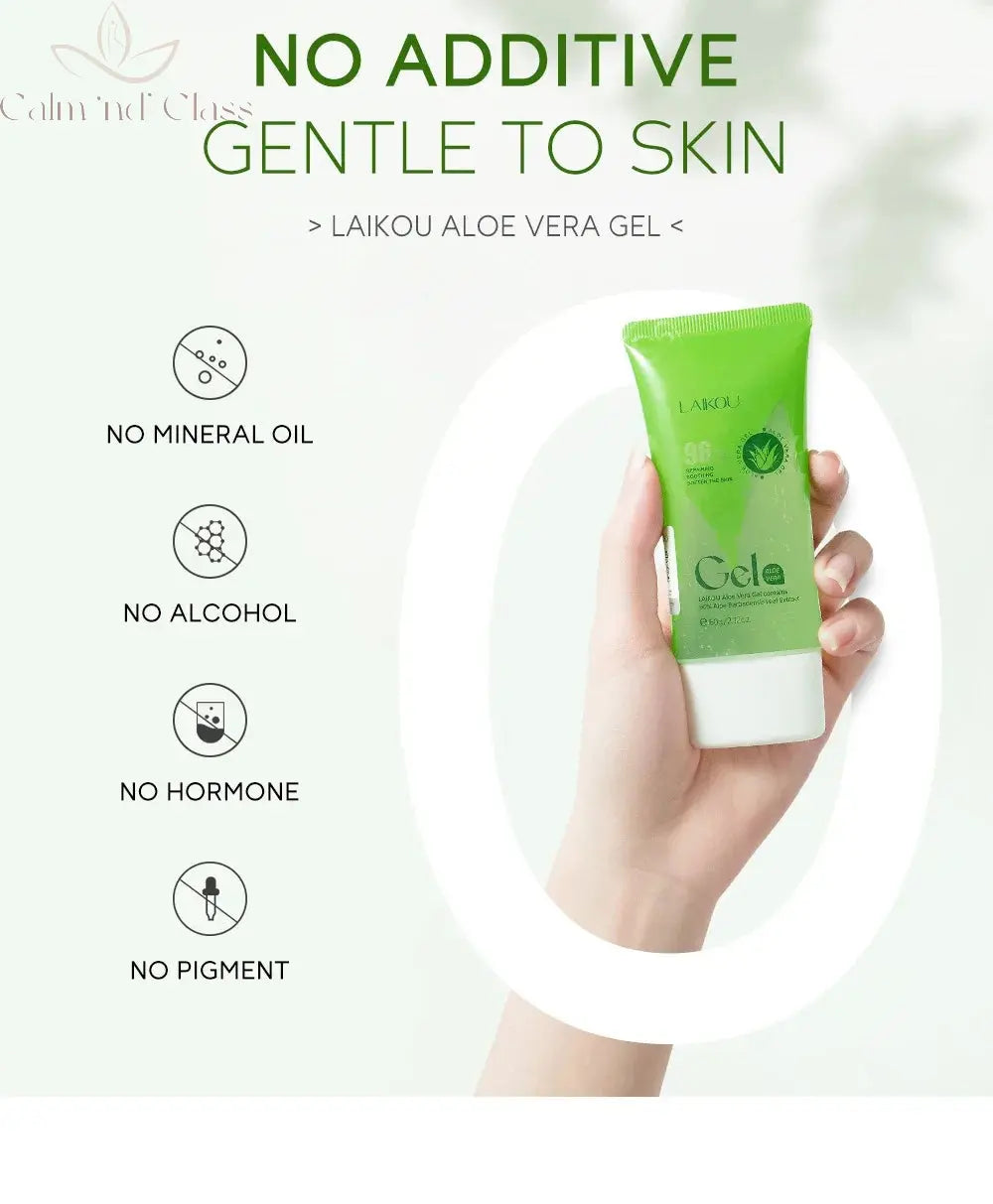 LAIKOU Aloe Vera Gel Face Cream Deep hydration Leave-On Sleeping Mask Natural Plants Transparent Aloe Gel Nourishing Tender Skin Calm and Class