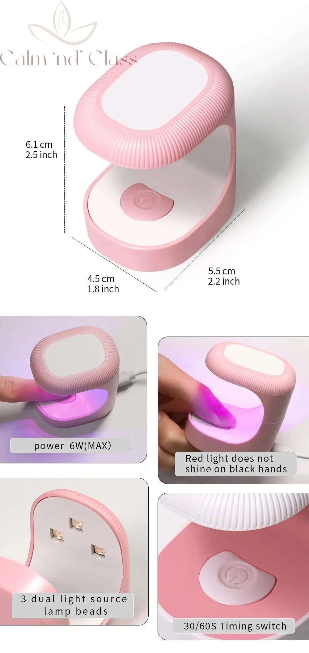 LINMANDA Single Finger Mini Usb Uv Led Gel Nail Dryer Lamp Various Small Nail Lamp Dryer Gel Polish Curing Manicure Machine Calm and Class