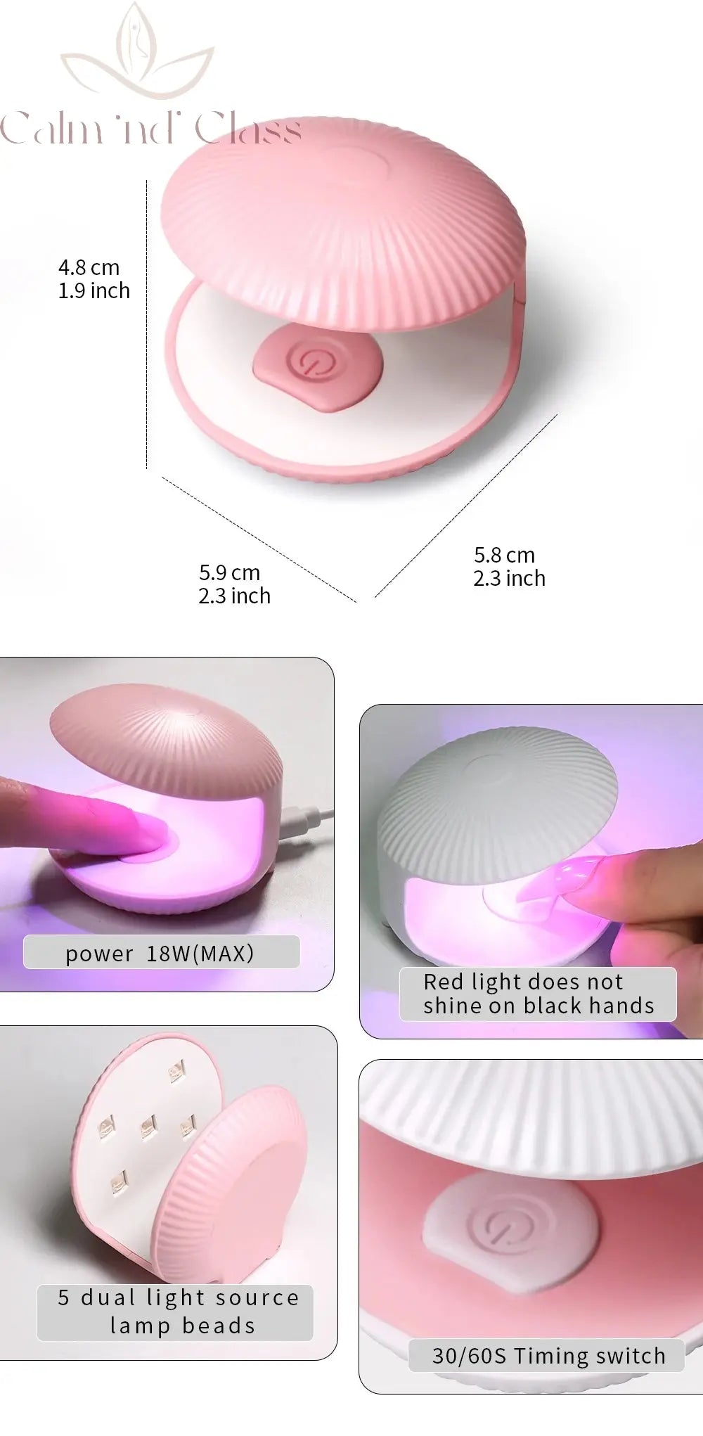 LINMANDA Single Finger Mini Usb Uv Led Gel Nail Dryer Lamp Various Small Nail Lamp Dryer Gel Polish Curing Manicure Machine Calm and Class