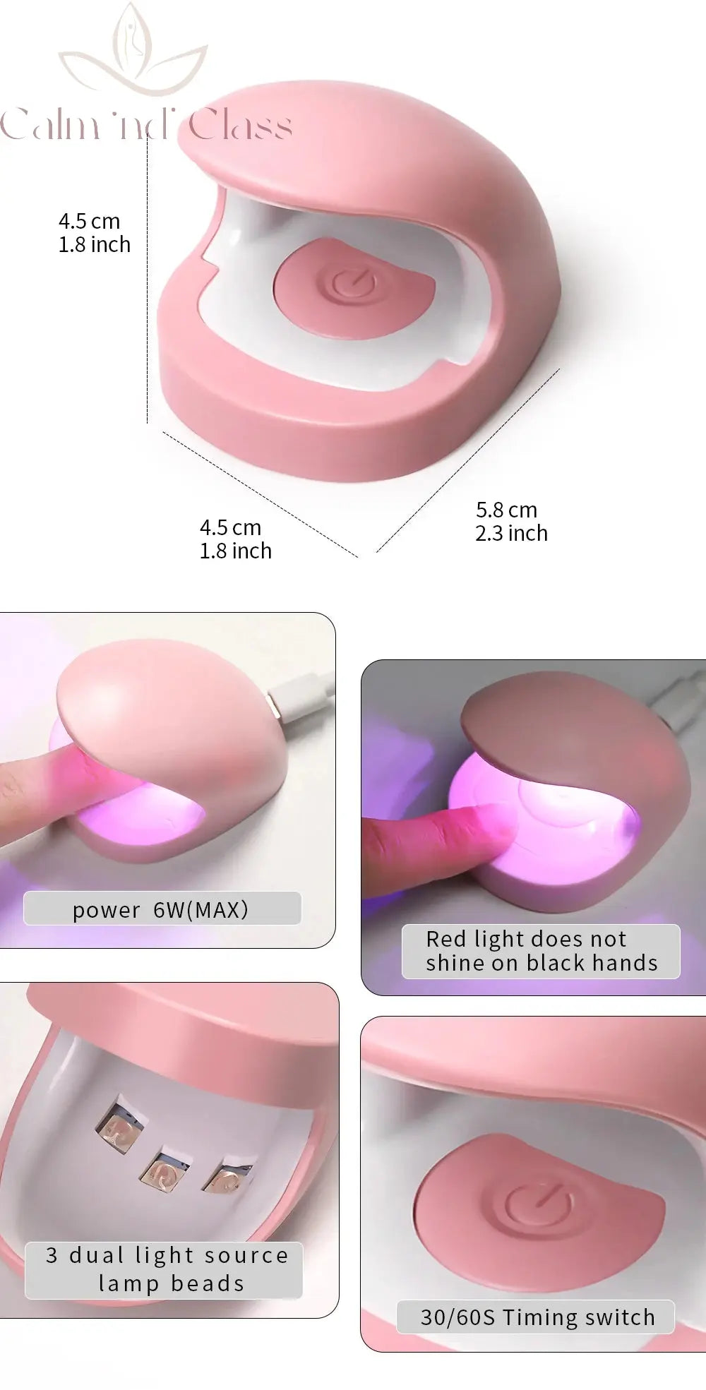 LINMANDA Single Finger Mini Usb Uv Led Gel Nail Dryer Lamp Various Small Nail Lamp Dryer Gel Polish Curing Manicure Machine Calm and Class