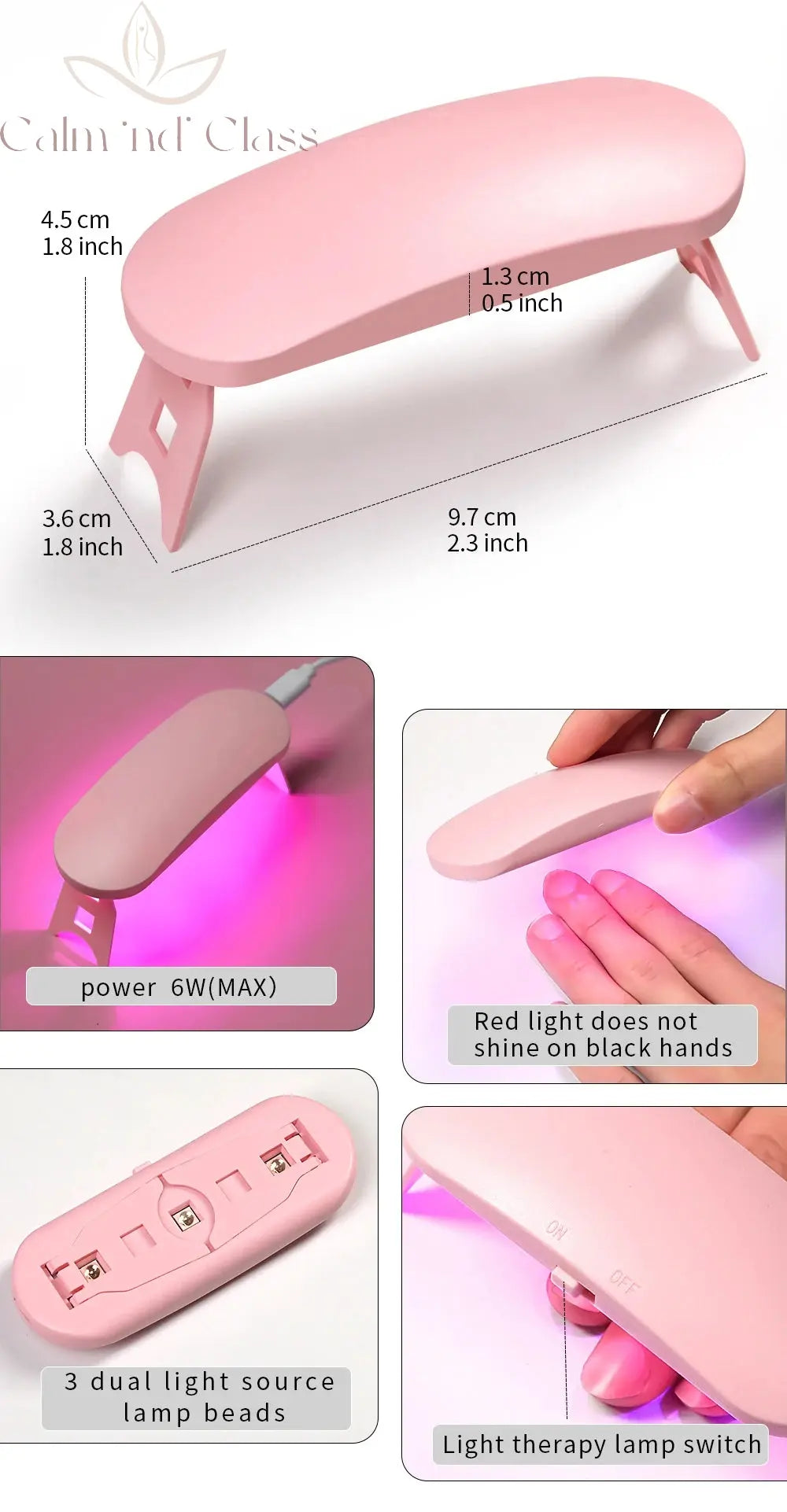 LINMANDA Single Finger Mini Usb Uv Led Gel Nail Dryer Lamp Various Small Nail Lamp Dryer Gel Polish Curing Manicure Machine Calm and Class