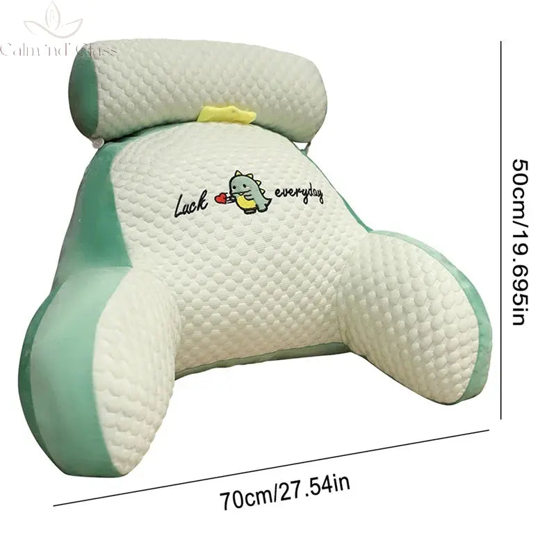 Large Backrest Cushion Lumbar Support Pillow Triangle Reading Pillow Soft Headboard Cushion Can Be Disassembled Washed Office Calm and Class