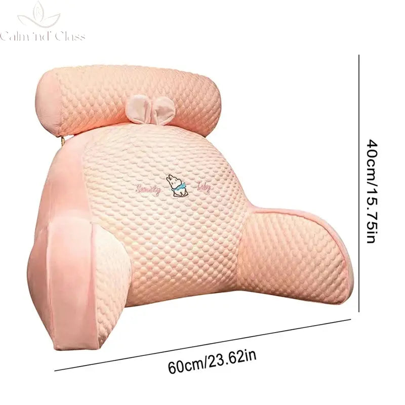 Large Backrest Cushion Lumbar Support Pillow Triangle Reading Pillow Soft Headboard Cushion Can Be Disassembled Washed Office Calm and Class