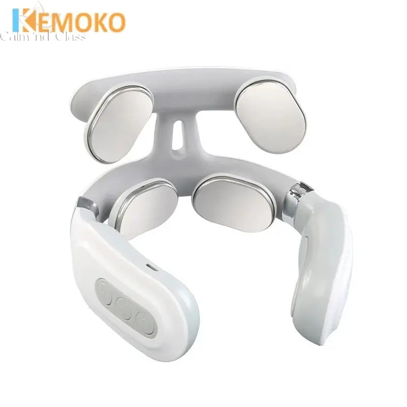 Neck Massage Machines Intelligent Electric, Rechargeable, Heating, Hot Pressing, Magnetic Pulse Neck Massage Instrument Calm and Class