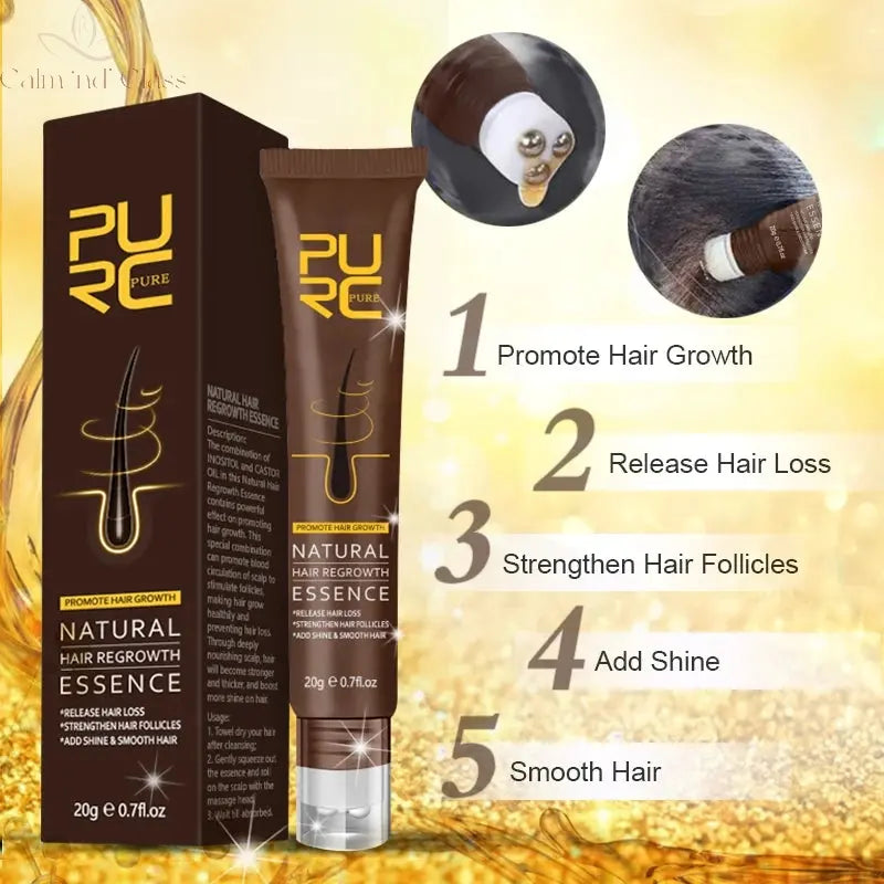 PURC Ginger Hair Serum Smoothing Shiny Strengthen Hair Scalp Treatment Hair Care Products Calm and Class