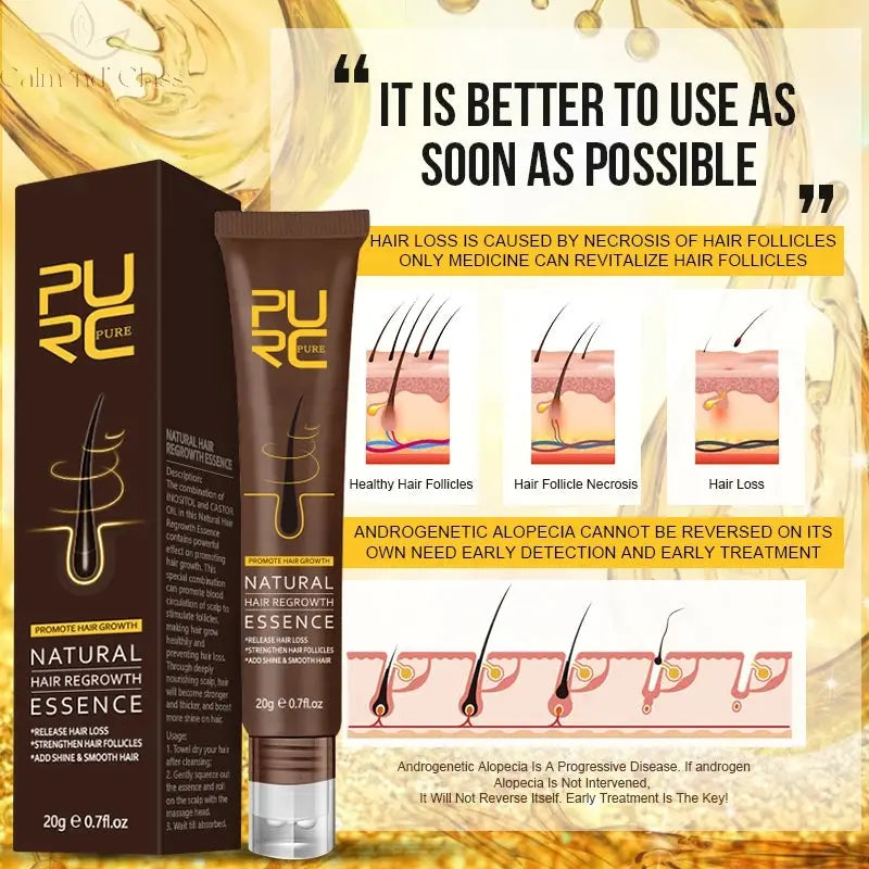 PURC Ginger Hair Serum Smoothing Shiny Strengthen Hair Scalp Treatment Hair Care Products Calm and Class