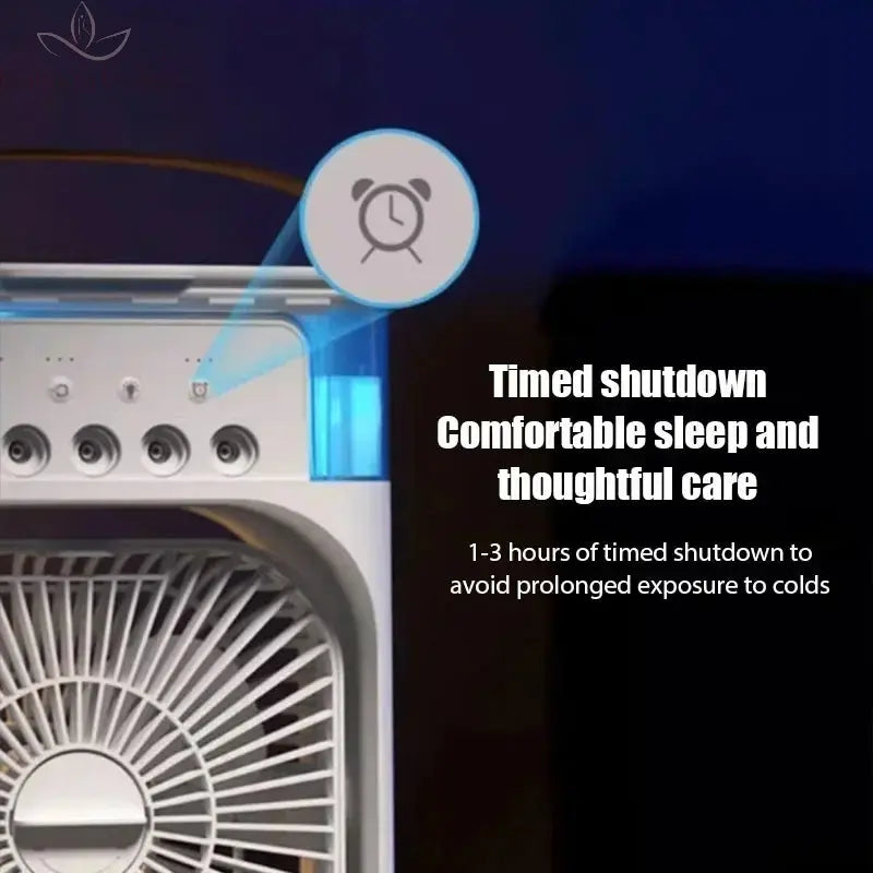 Portable 3 in 1 Fan AIr Conditioner Household Small Air Cooler LED Night Lights Humidifier Air Adjustment Home Fans Dropshipping Calm and Class