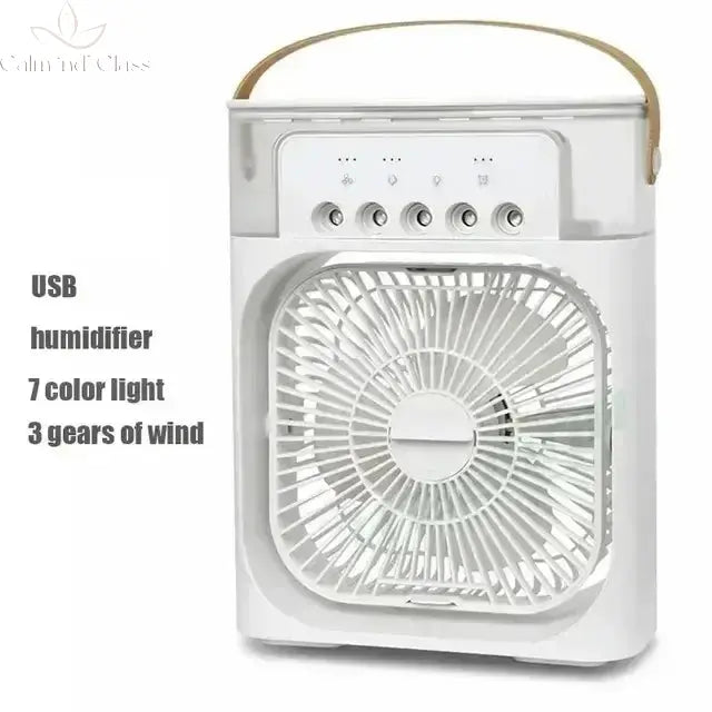 Portable 3 in 1 Fan AIr Conditioner Household Small Air Cooler LED Night Lights Humidifier Air Adjustment Home Fans Dropshipping Calm and Class