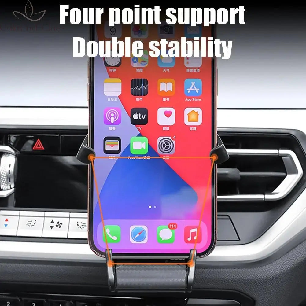 Racing Seat Universal Air Vent Mobile Phone Holder - Clip Mount Car Navigation Holder 360 Degree Rotation Car Phone Holder Calm and Class