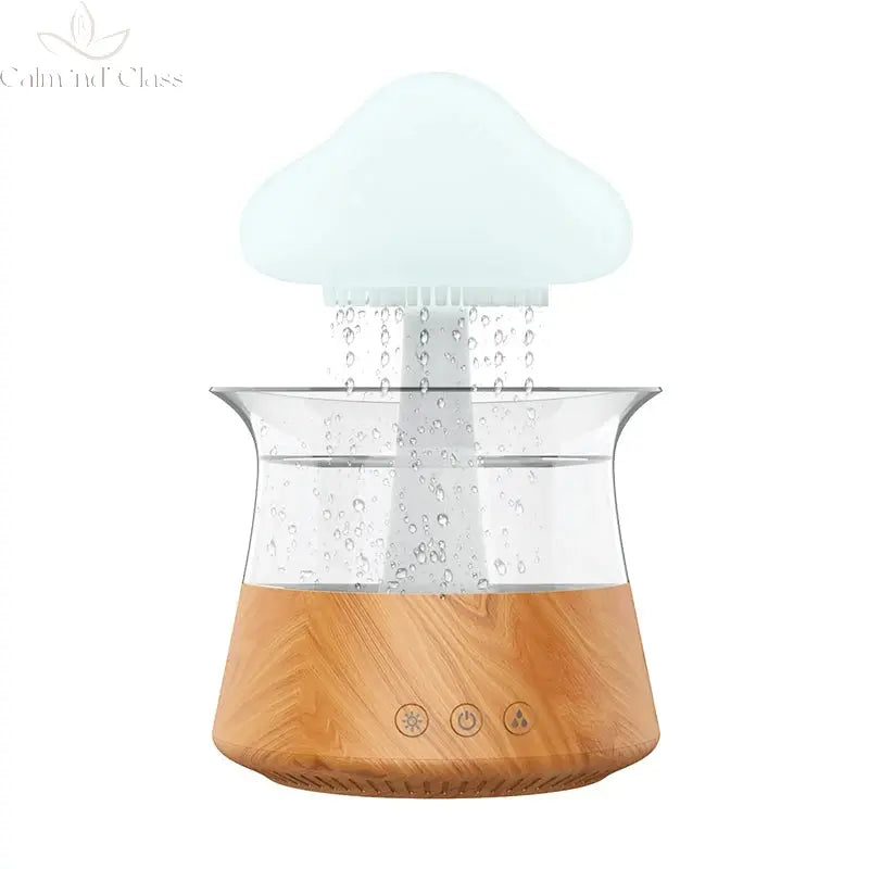 Relax Cloud Rain Diffuser Humidifier Raindrop Aromatherapy Machine Ultrasonic Atomization Humidification Colorful Lamp Calm and Class