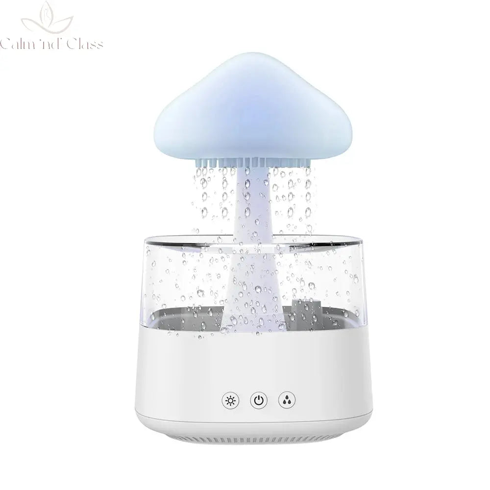 Relax Cloud Rain Diffuser Humidifier Raindrop Aromatherapy Machine Ultrasonic Atomization Humidification Colorful Lamp Calm and Class