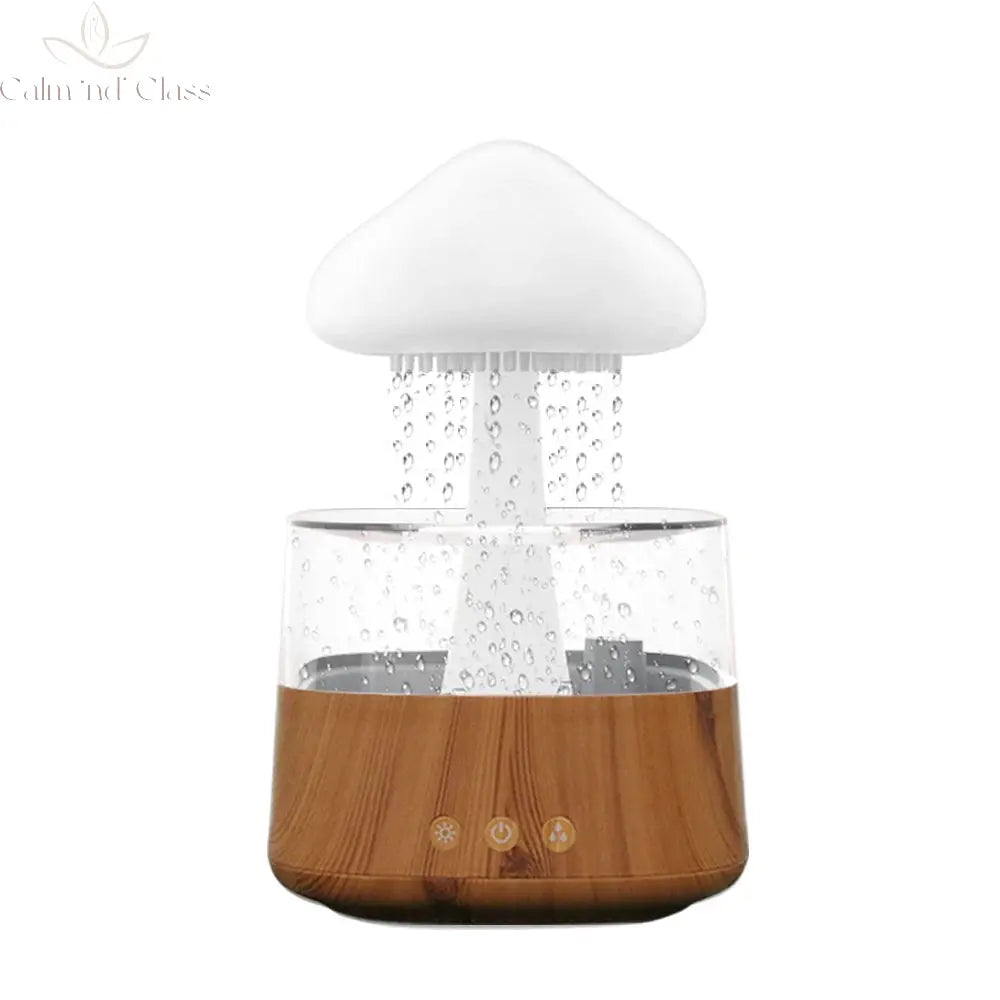 Relax Cloud Rain Diffuser Humidifier Raindrop Aromatherapy Machine Ultrasonic Atomization Humidification Colorful Lamp Calm and Class