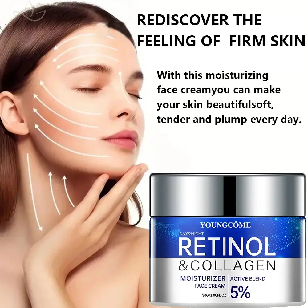 Retinol Cream Serum Combo Set Locks In Moisture Repairs Skin Smoothes Wrinkles Increases Elasticity For Younger Healthier Skin Calm and Class