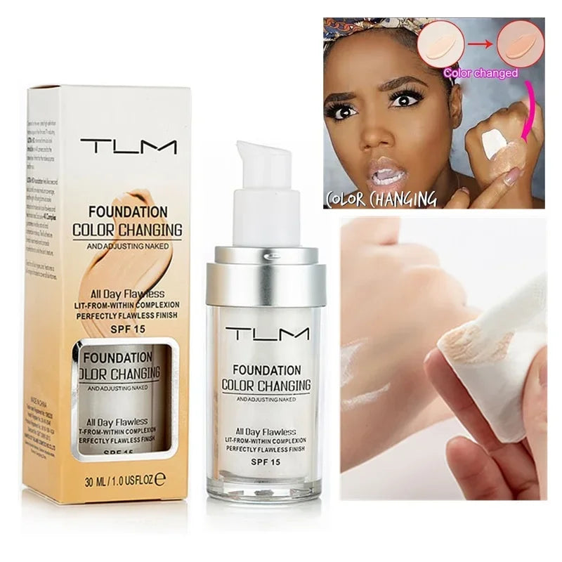 30ML TLM Foundation Color Changing Makeup Base Cream