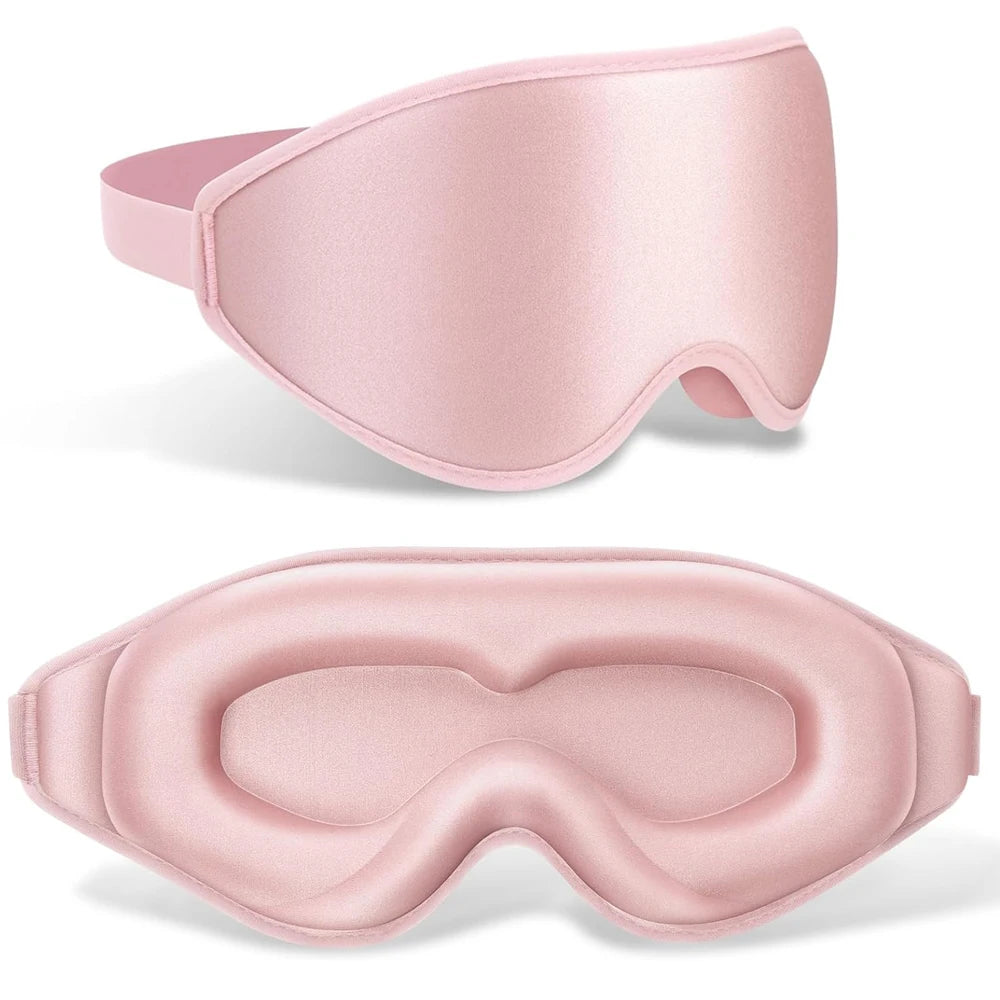 3D Sleeping Mask 100% Blockout Light for Travel Comfort