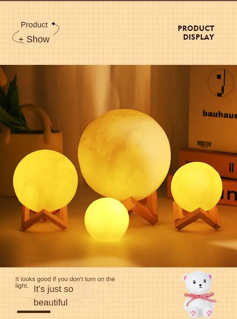 Hot Selling Moon Light Night Lamp for Romantic Room Decor