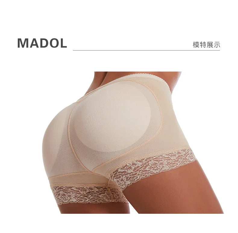 Women Hip Pads Fake Ass Lace Panties Butt Lifter Shapewear