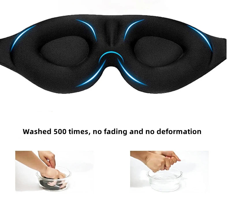 3D Sleep Mask Natural Sleeping Eye Mask Soft Portable Travel