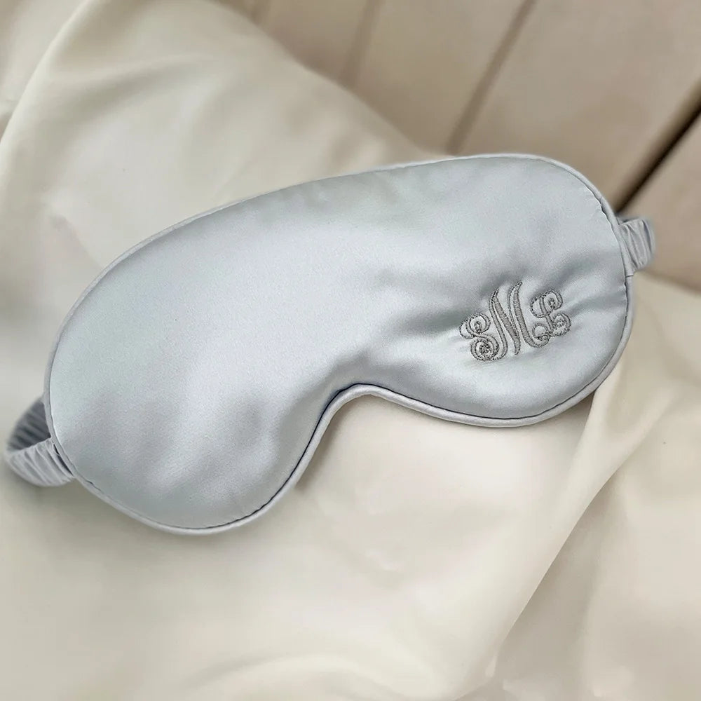 Personalized Silk Sleeping Eye Mask for Bride Gifts