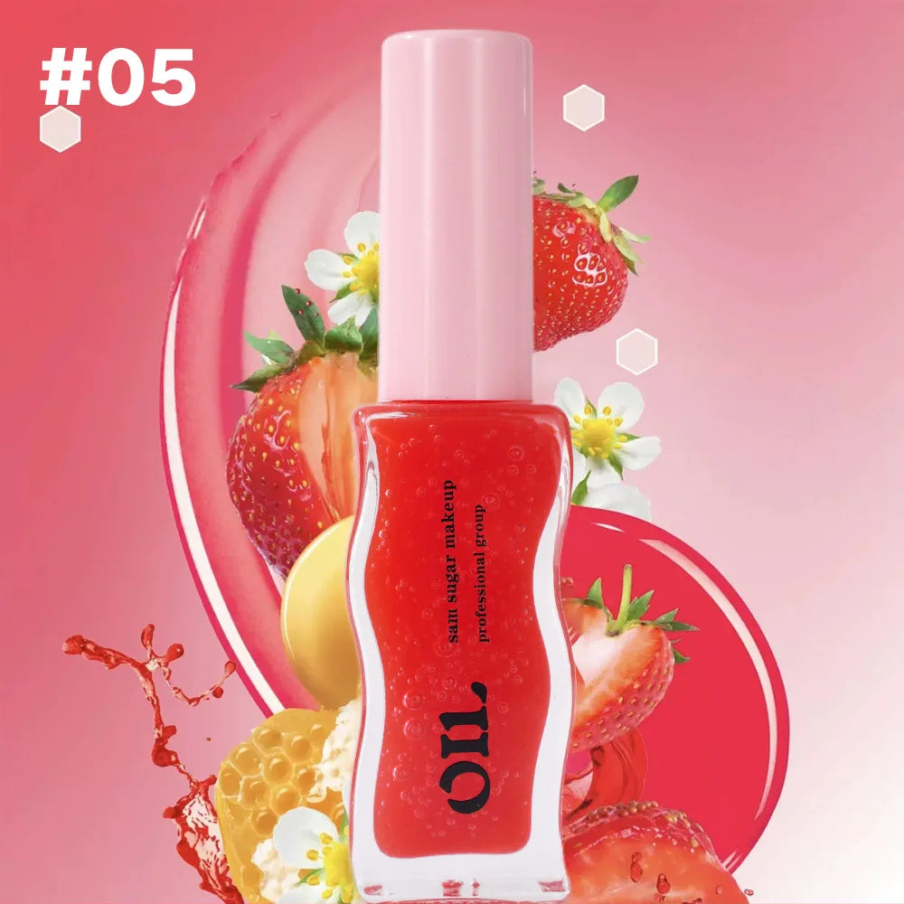 Fruit Honey Essence Lip Oil for Sexy Plump Strawberry Lips