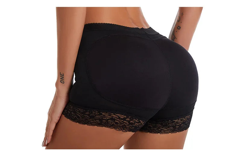 Women Hip Pads Fake Ass Lace Panties Butt Lifter Shapewear