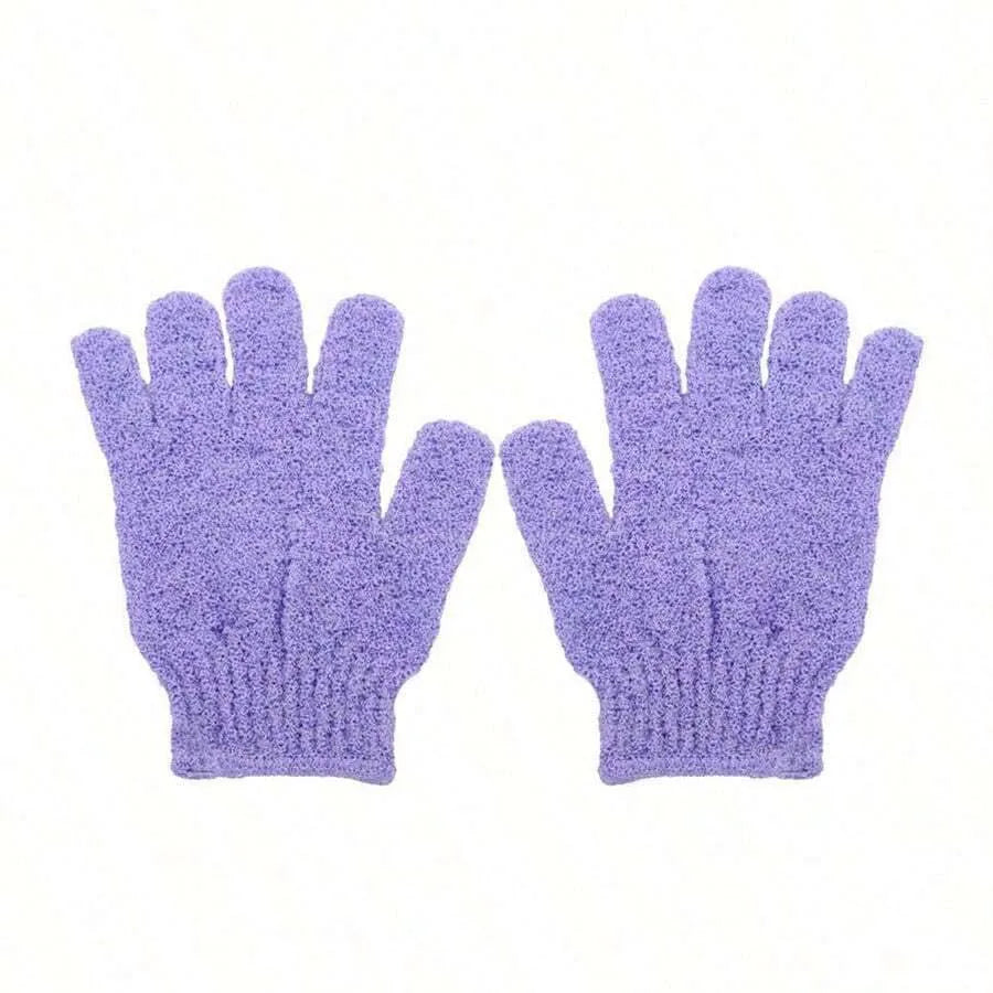 2pcs/6pcs/12pcs Reversible Exfoliating Shower Gloves for Luxurious Skin Care