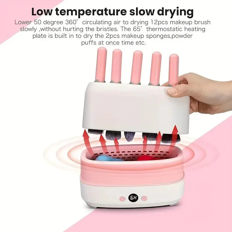 Electric Makeup Brushes Drying Machine 2 in 1 Cleaner Dryer