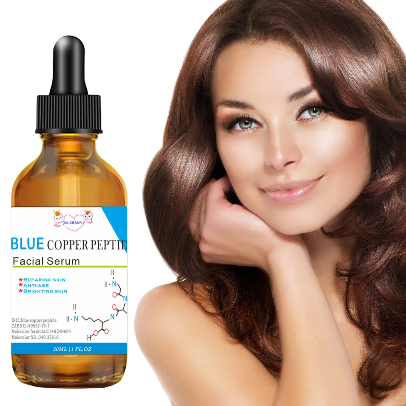 Blue Copper Peptide Stock Solution Facial Serum Skincare