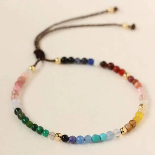 Healing Crystal Chakra Bracelet for Zodiac Signs and Yoga