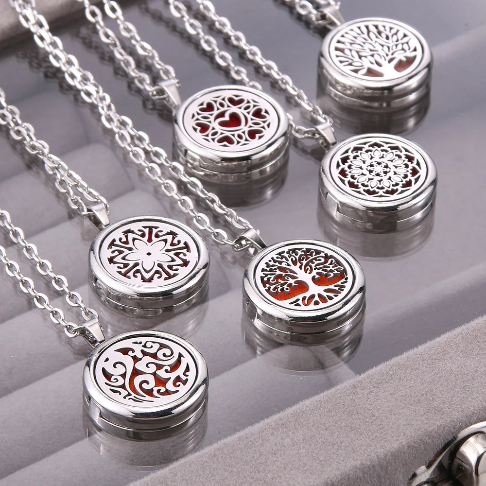 New Tree Of Life Aromatherapy Necklace Essential Oil Locket