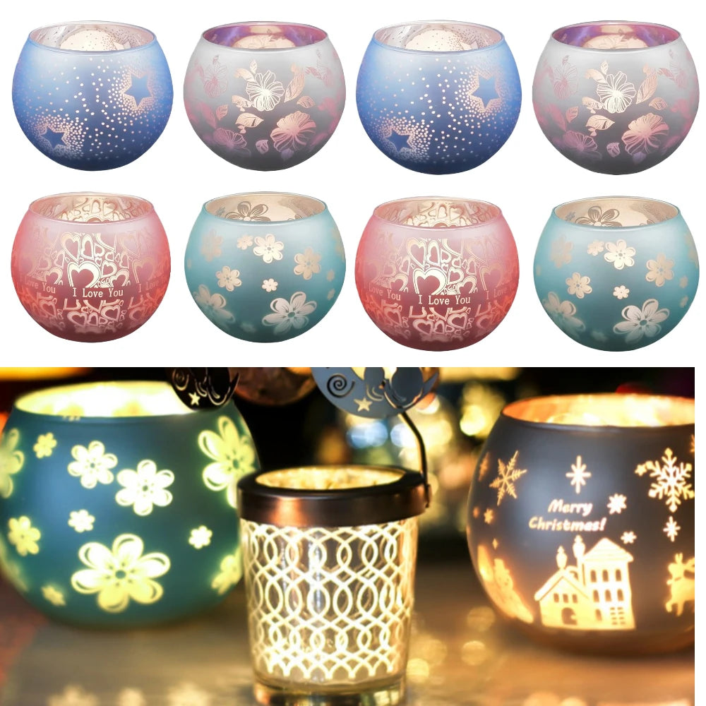 Colorful Candle Holder Starry Night Tea Light Holder Classy Décor