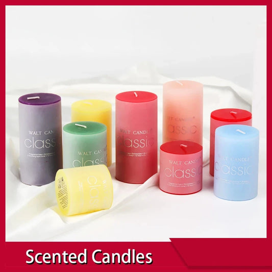 Natural Plant Scented Classic Cylindrical Candles for Serenity