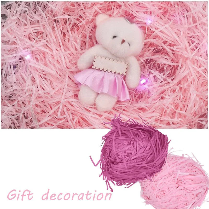 50g Multicolored Raffia Paper Shreds for Elegant Gift Wrapping