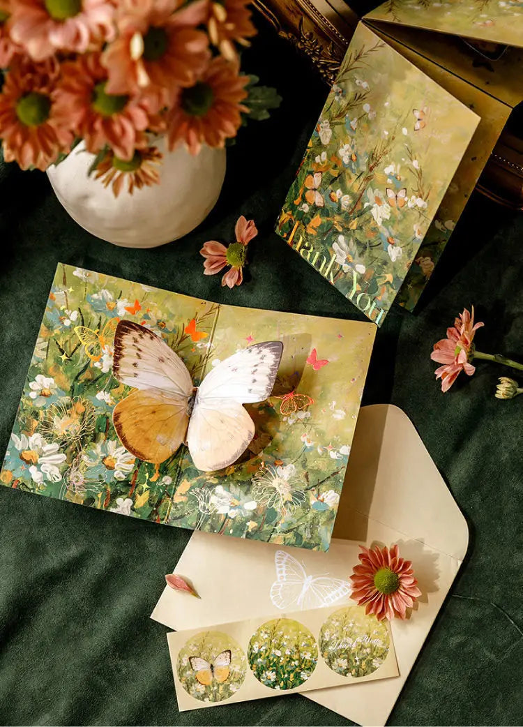 3D Butterfly Pop-Up Greeting Card for All Occasions