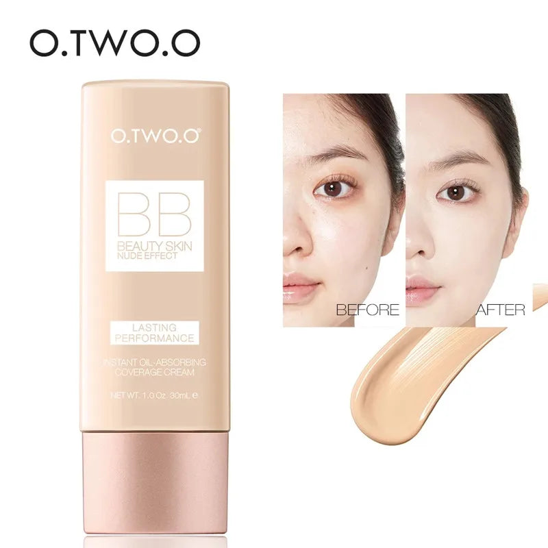 O.TWO.O Makeup Base BB Cream Natural Whitening Liquid Foundation