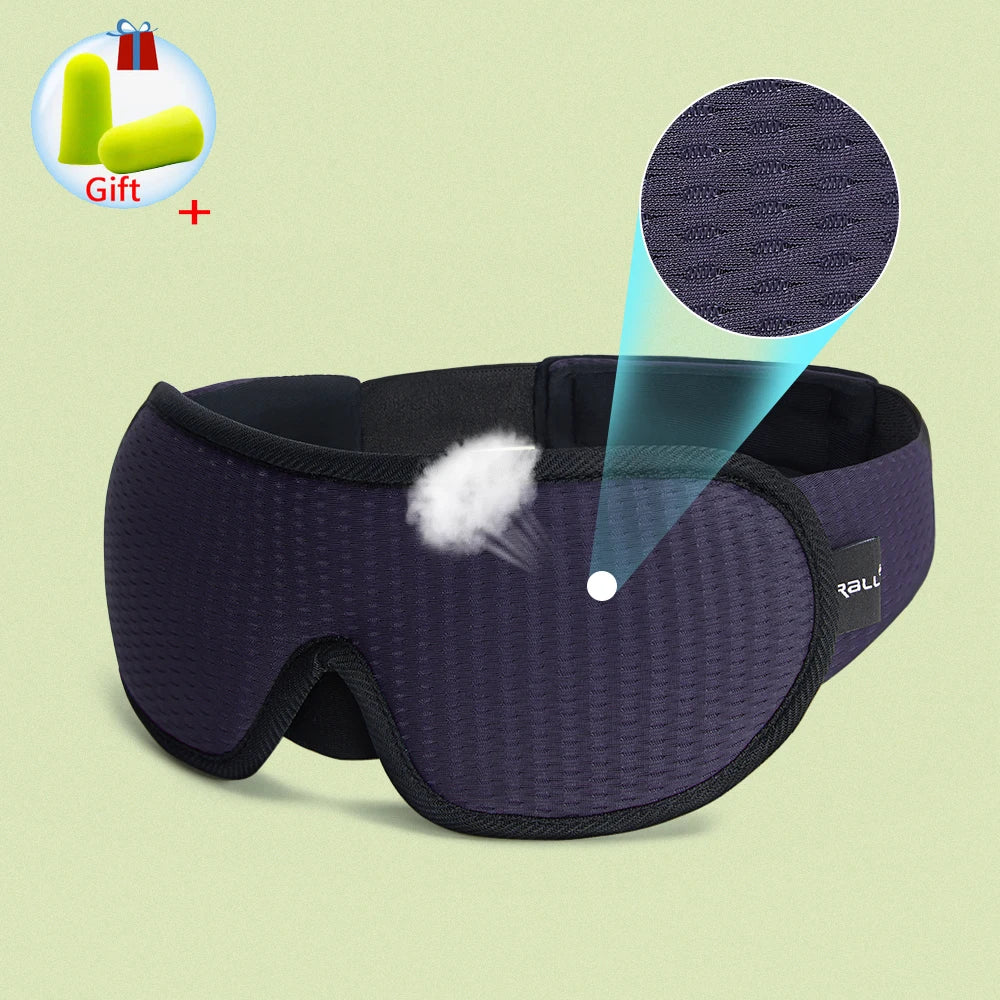 3D Sleeping Mask 100% Blackout Blindfold for Smooth Sleep