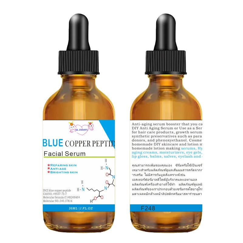 Blue Copper Peptide Stock Solution Facial Serum Skincare