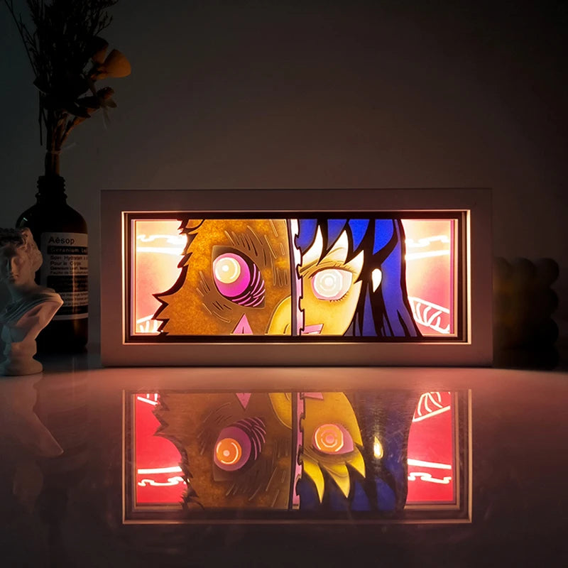 Anime Light Box Led Strip Lights Shadow Box Usb Table Lamp