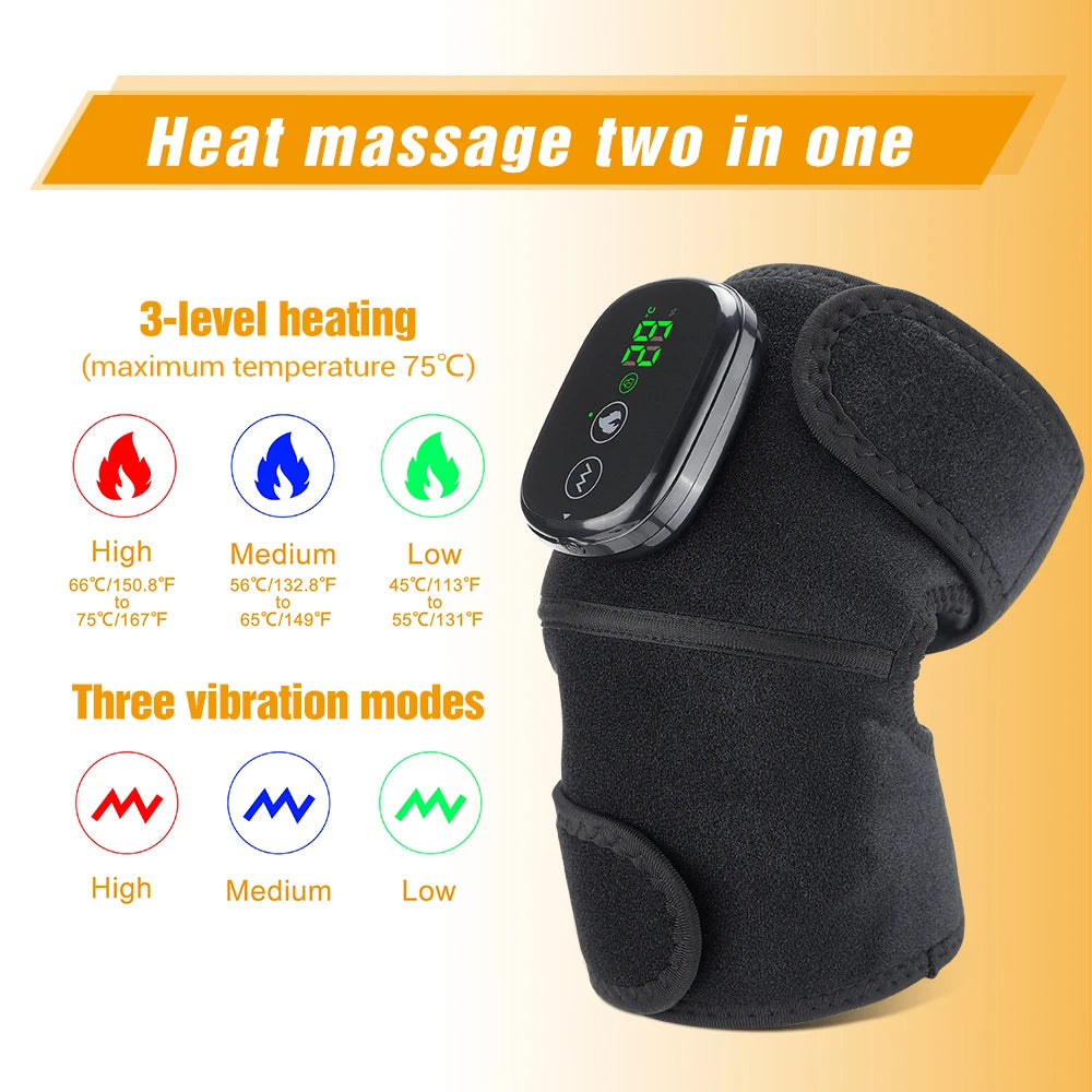 Electric Heating Knee Massager Far Infrared Pain Relief