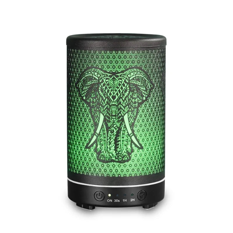 Mini Elephant Aromatherapy Essential Oil Diffuser with LED Lamp