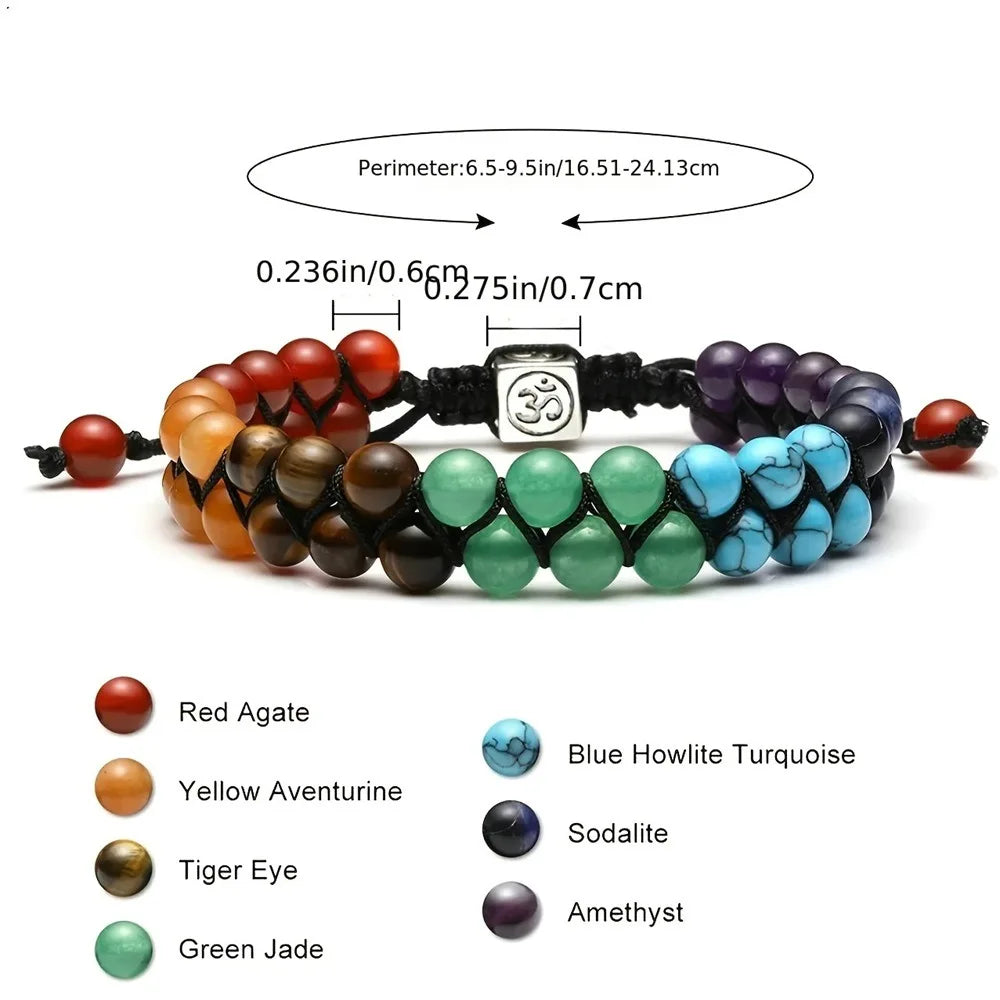 New 7 Chakra Treatment Crystal Bracelet for Meditation