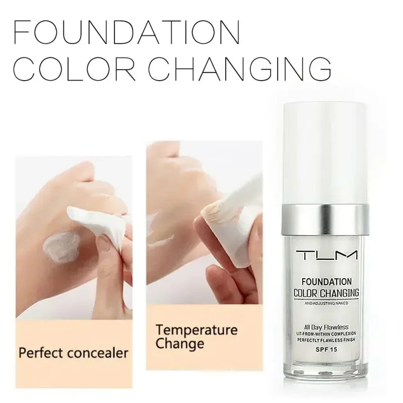 30ML TLM Foundation Color Changing Makeup Base Cream