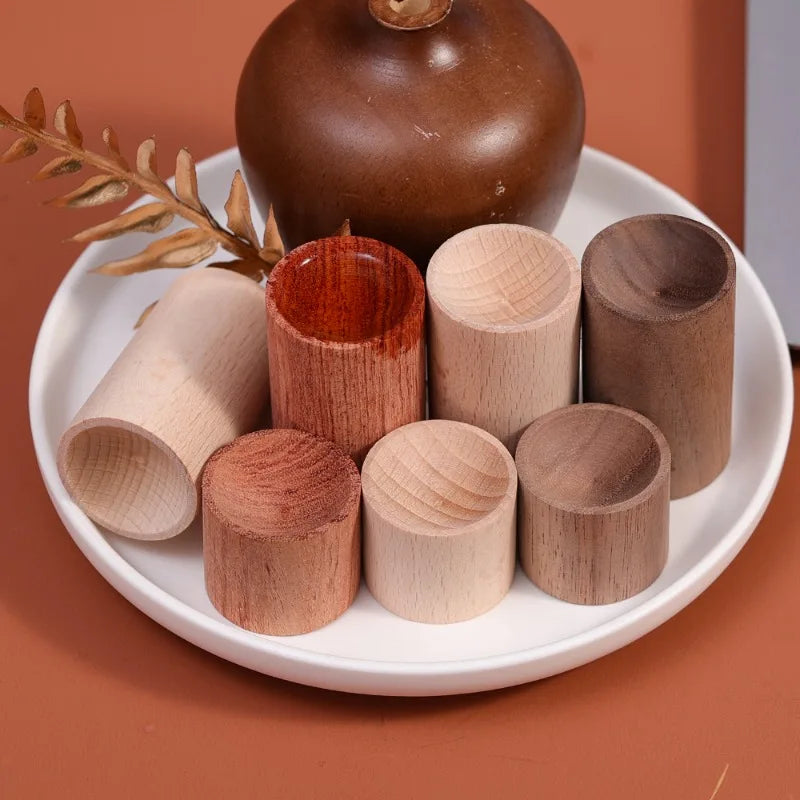 1/5PCS Mini Wooden Essential Oil Diffuser for Home Serenity