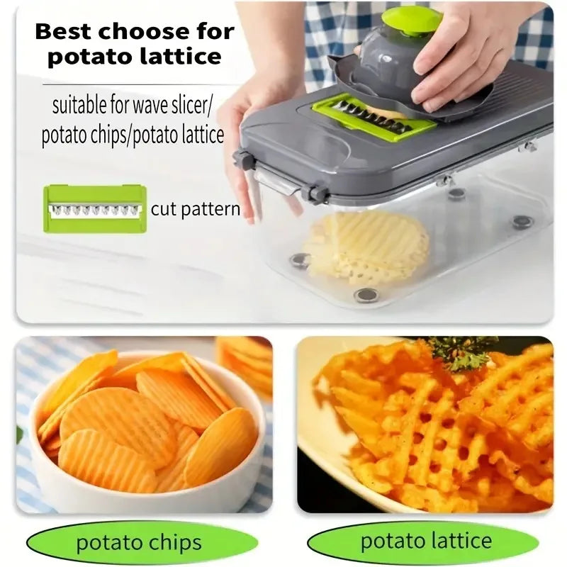 16/25 in 1 Multifunctional Vegetable Chopper Kitchen Tool