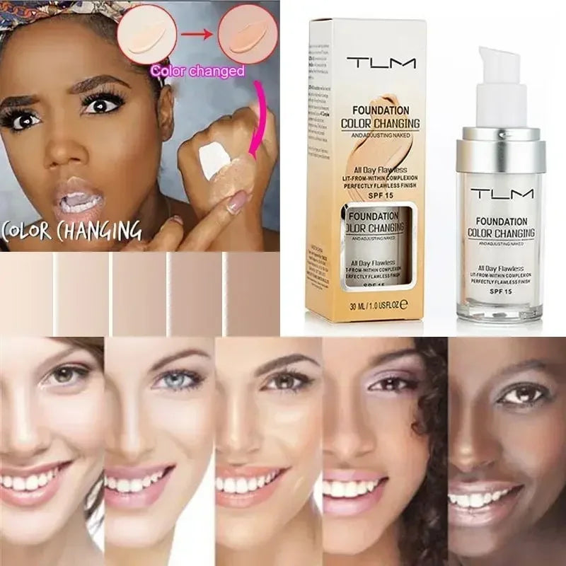 30ML TLM Foundation Color Changing Makeup Base Cream