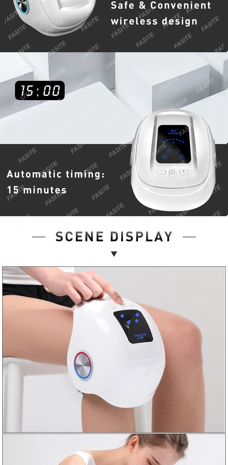 Most Popular Knee Cordless Massage Electric Brace for Pain Relief